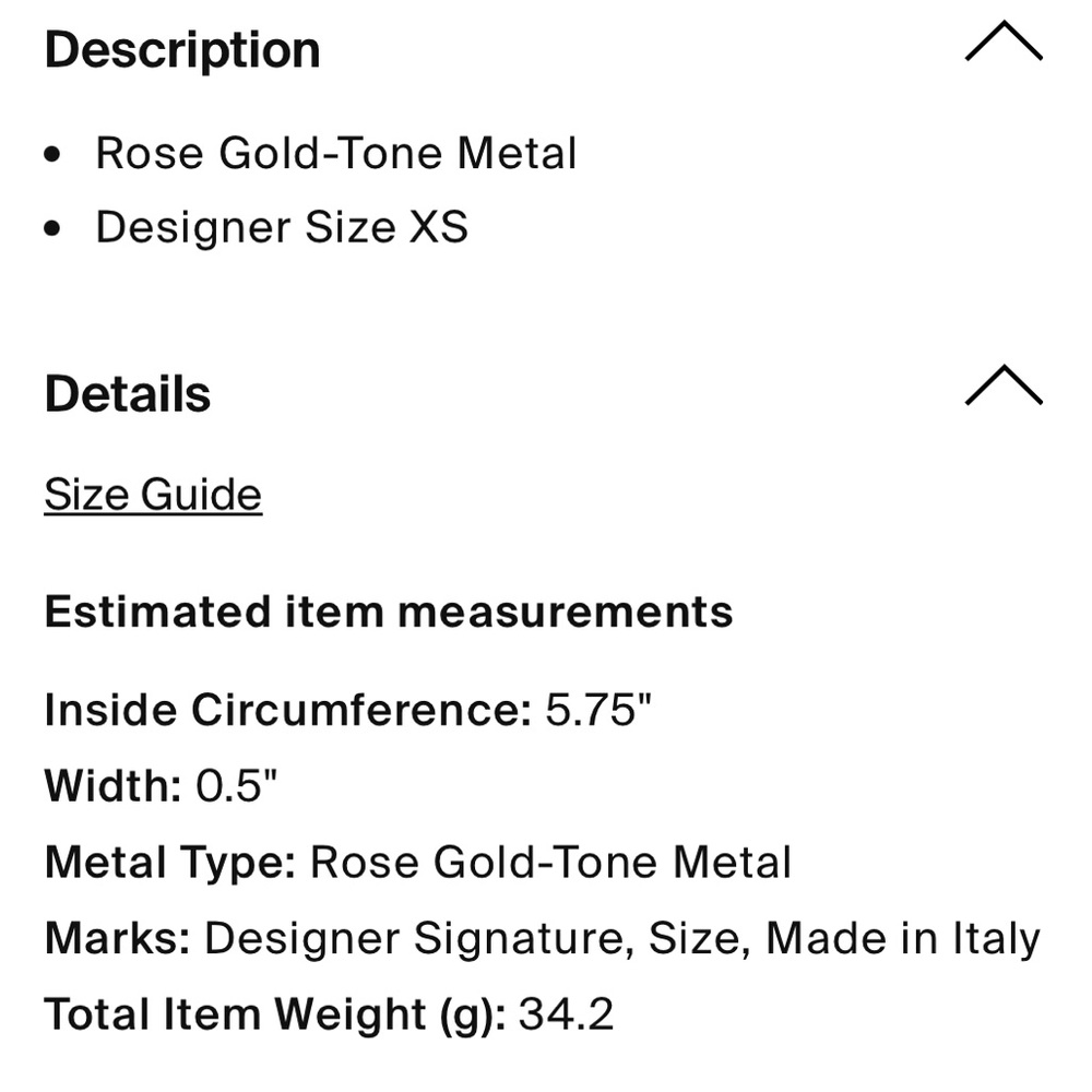 Vita Fede Elegant Rose Gold-Tone Bracelet XS - Picture 7 of 7